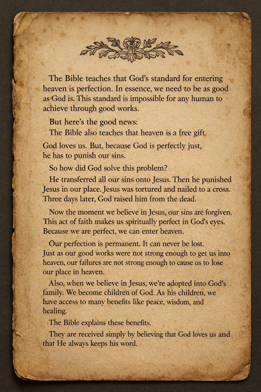 Antique Gospel Document
